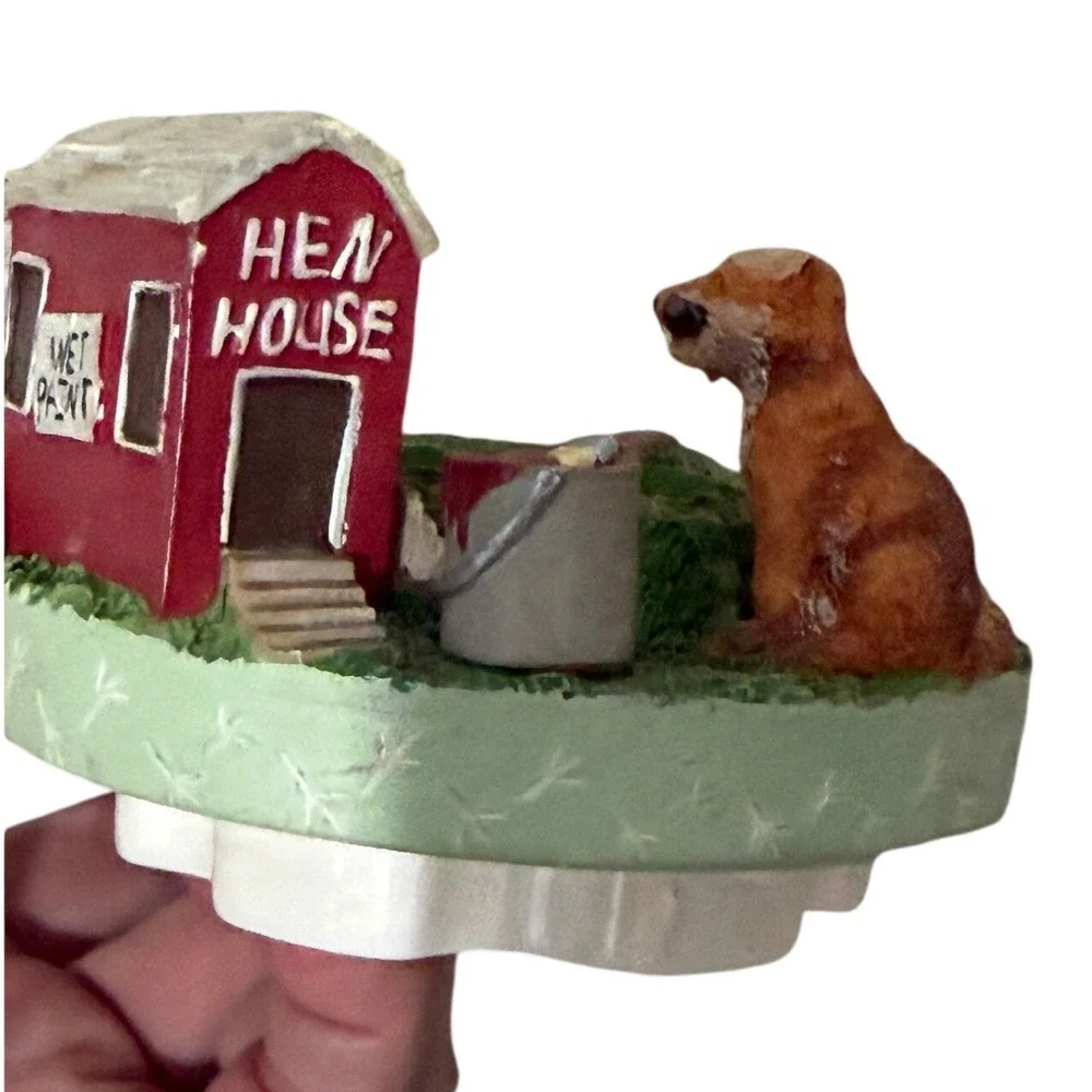 Hen House Jar Candle Topper Farmhouse Chicken Resin Candle Shade Decor